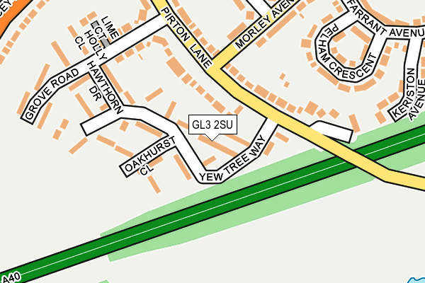 GL3 2SU map - OS OpenMap – Local (Ordnance Survey)