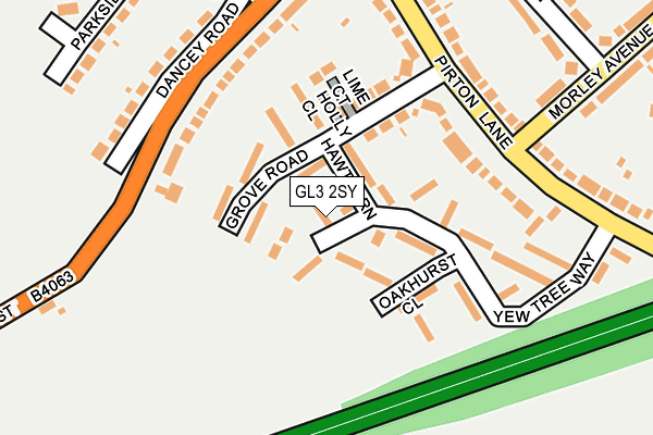 GL3 2SY map - OS OpenMap – Local (Ordnance Survey)
