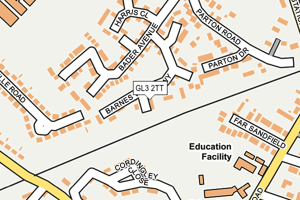 GL3 2TT map - OS OpenMap – Local (Ordnance Survey)