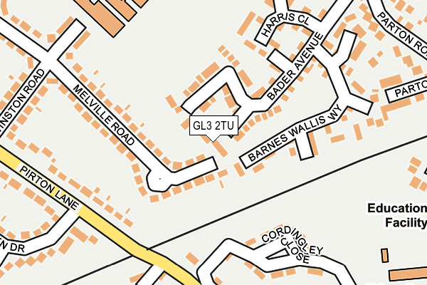 GL3 2TU map - OS OpenMap – Local (Ordnance Survey)