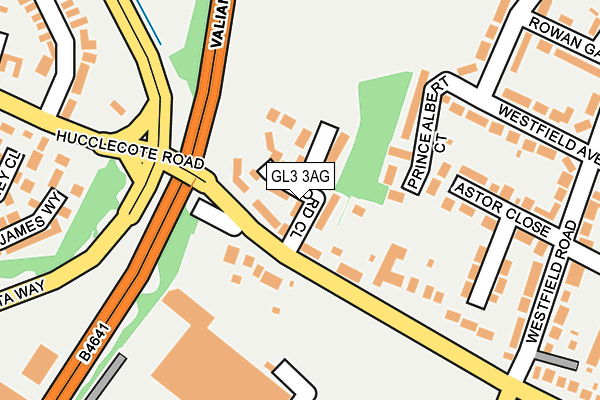 GL3 3AG map - OS OpenMap – Local (Ordnance Survey)