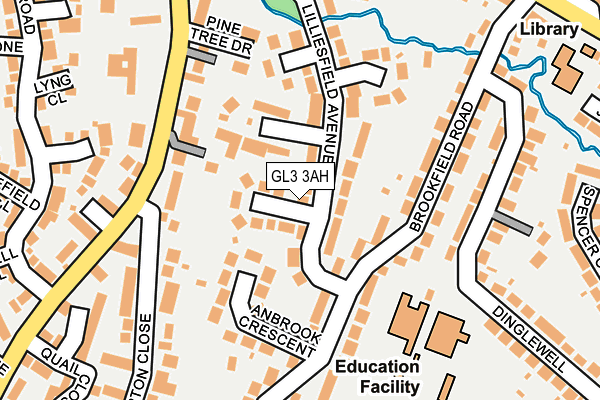 GL3 3AH map - OS OpenMap – Local (Ordnance Survey)