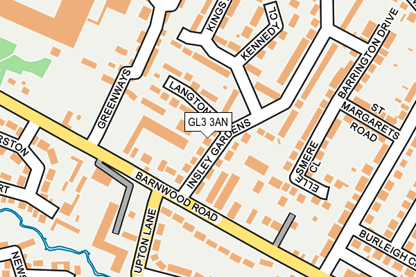 GL3 3AN map - OS OpenMap – Local (Ordnance Survey)