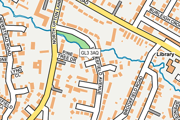 GL3 3AQ map - OS OpenMap – Local (Ordnance Survey)