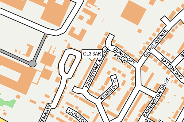 GL3 3AR map - OS OpenMap – Local (Ordnance Survey)