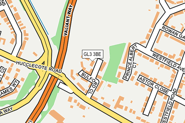 GL3 3BE map - OS OpenMap – Local (Ordnance Survey)