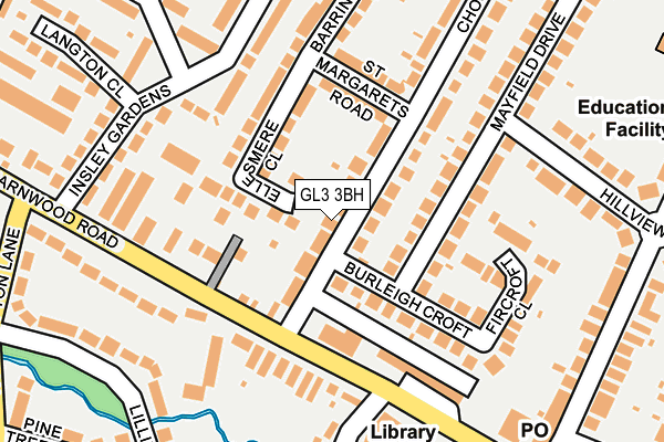 GL3 3BH map - OS OpenMap – Local (Ordnance Survey)