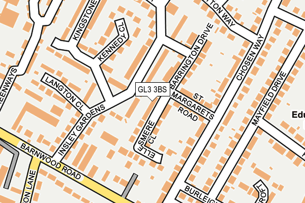 GL3 3BS map - OS OpenMap – Local (Ordnance Survey)