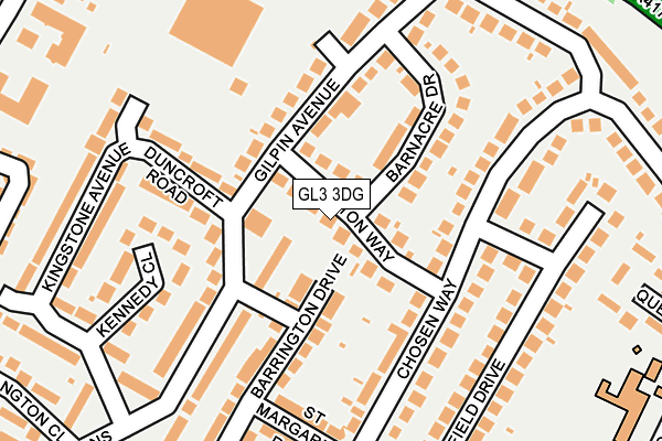 GL3 3DG map - OS OpenMap – Local (Ordnance Survey)