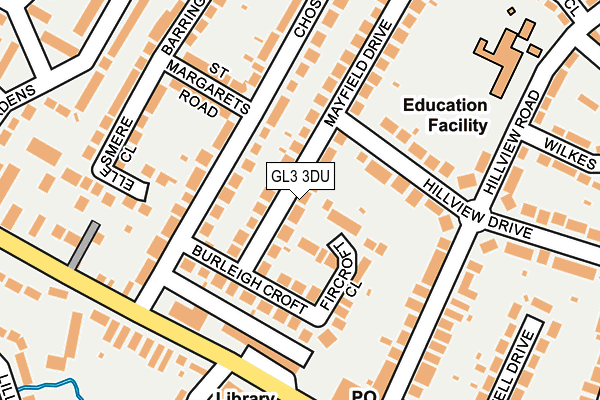 GL3 3DU map - OS OpenMap – Local (Ordnance Survey)
