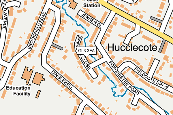 GL3 3EA map - OS OpenMap – Local (Ordnance Survey)