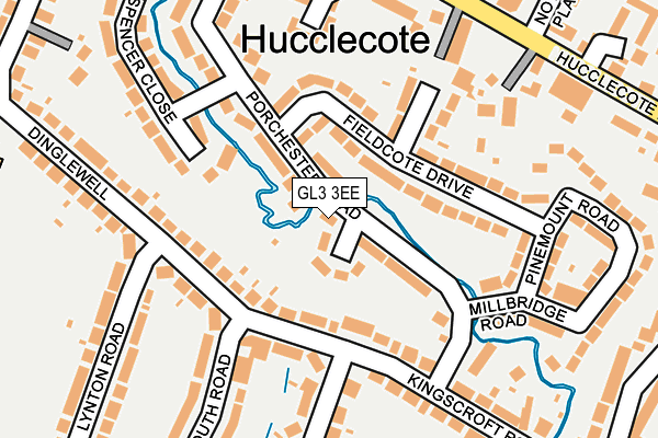 GL3 3EE map - OS OpenMap – Local (Ordnance Survey)