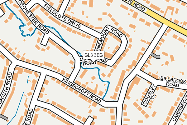 GL3 3EG map - OS OpenMap – Local (Ordnance Survey)