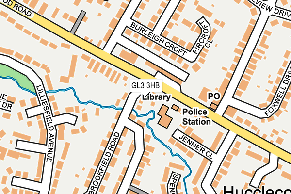 GL3 3HB map - OS OpenMap – Local (Ordnance Survey)