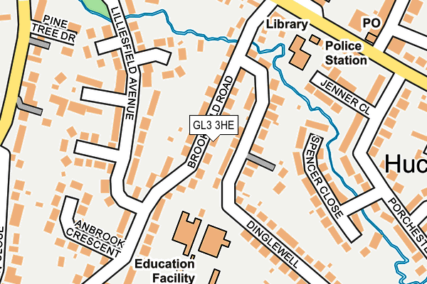 GL3 3HE map - OS OpenMap – Local (Ordnance Survey)