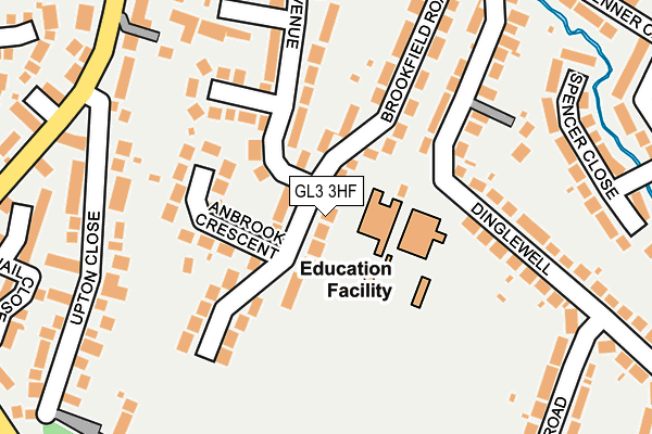 GL3 3HF map - OS OpenMap – Local (Ordnance Survey)