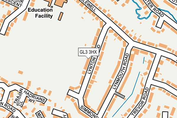 GL3 3HX map - OS OpenMap – Local (Ordnance Survey)