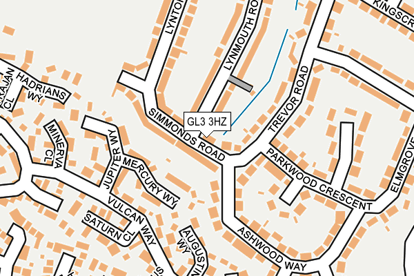 GL3 3HZ map - OS OpenMap – Local (Ordnance Survey)