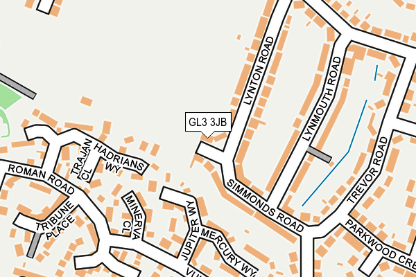 GL3 3JB map - OS OpenMap – Local (Ordnance Survey)