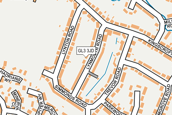 GL3 3JD map - OS OpenMap – Local (Ordnance Survey)