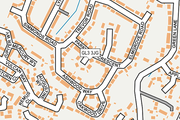 GL3 3JG map - OS OpenMap – Local (Ordnance Survey)
