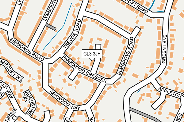 GL3 3JH map - OS OpenMap – Local (Ordnance Survey)