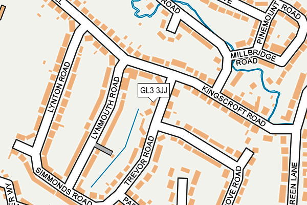 GL3 3JJ map - OS OpenMap – Local (Ordnance Survey)