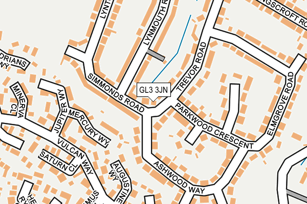 GL3 3JN map - OS OpenMap – Local (Ordnance Survey)