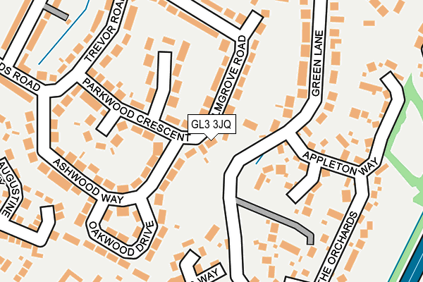 GL3 3JQ map - OS OpenMap – Local (Ordnance Survey)