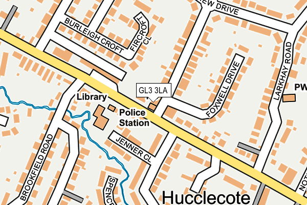 GL3 3LA map - OS OpenMap – Local (Ordnance Survey)