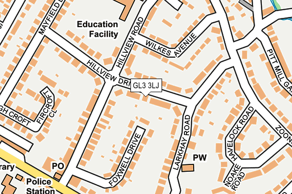 GL3 3LJ map - OS OpenMap – Local (Ordnance Survey)