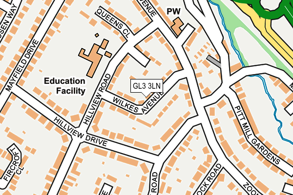 GL3 3LN map - OS OpenMap – Local (Ordnance Survey)