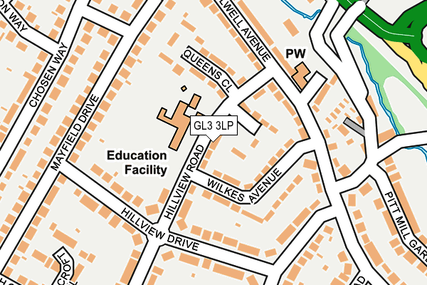 GL3 3LP map - OS OpenMap – Local (Ordnance Survey)