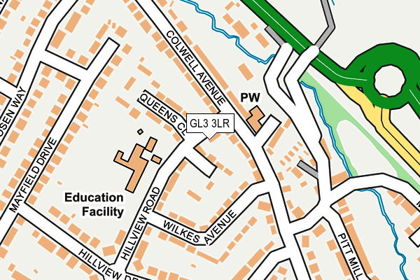 GL3 3LR map - OS OpenMap – Local (Ordnance Survey)