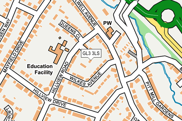 GL3 3LS map - OS OpenMap – Local (Ordnance Survey)