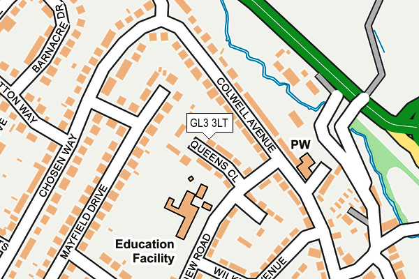 GL3 3LT map - OS OpenMap – Local (Ordnance Survey)