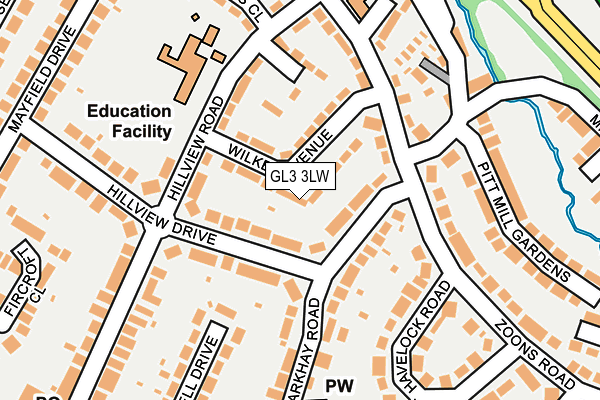 GL3 3LW map - OS OpenMap – Local (Ordnance Survey)