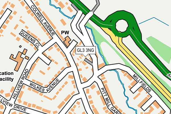 GL3 3NG map - OS OpenMap – Local (Ordnance Survey)