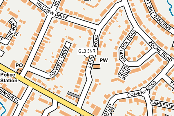 GL3 3NR map - OS OpenMap – Local (Ordnance Survey)