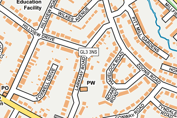 GL3 3NS map - OS OpenMap – Local (Ordnance Survey)