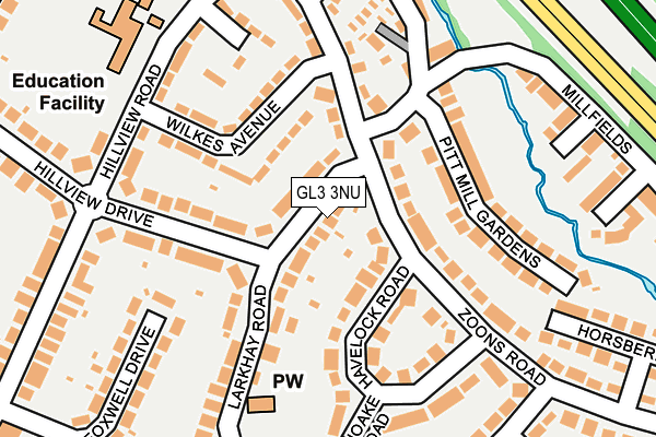 GL3 3NU map - OS OpenMap – Local (Ordnance Survey)