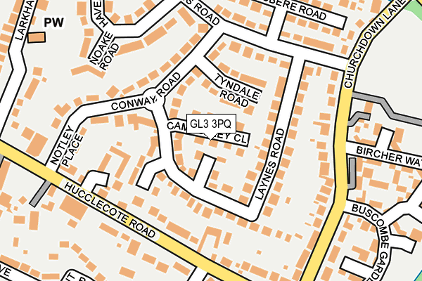 GL3 3PQ map - OS OpenMap – Local (Ordnance Survey)