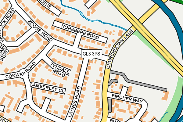 GL3 3PS map - OS OpenMap – Local (Ordnance Survey)