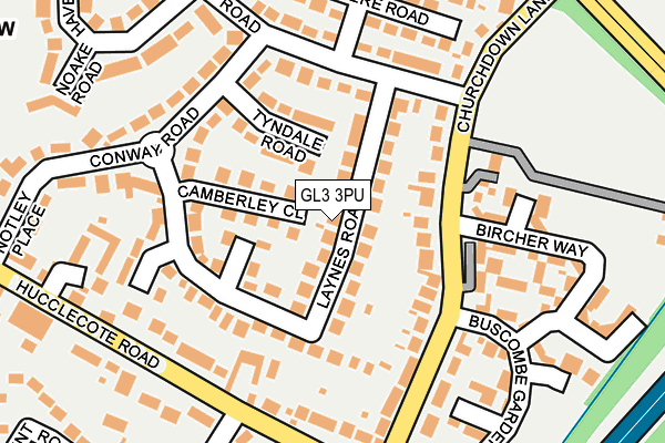 GL3 3PU map - OS OpenMap – Local (Ordnance Survey)