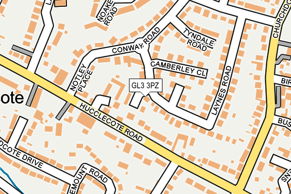 GL3 3PZ map - OS OpenMap – Local (Ordnance Survey)