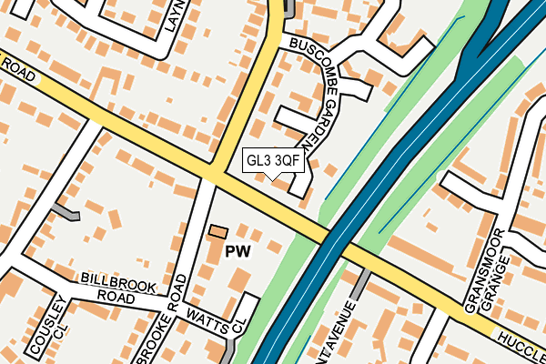 GL3 3QF map - OS OpenMap – Local (Ordnance Survey)