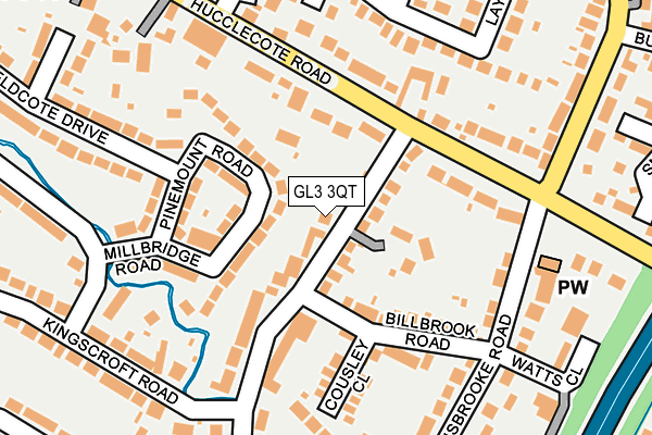 GL3 3QT map - OS OpenMap – Local (Ordnance Survey)