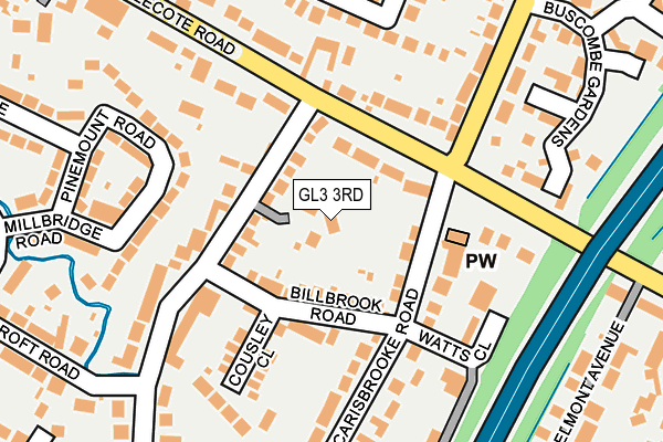 GL3 3RD map - OS OpenMap – Local (Ordnance Survey)