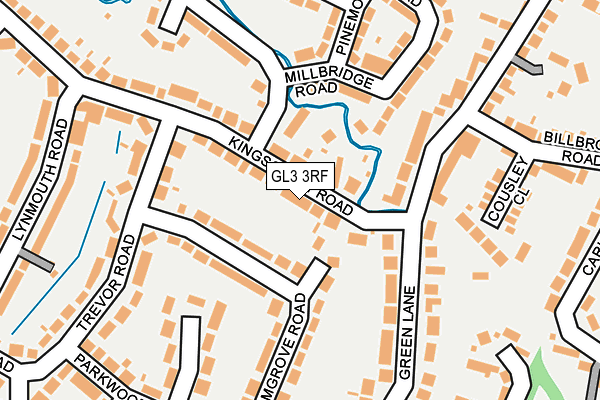 GL3 3RF map - OS OpenMap – Local (Ordnance Survey)
