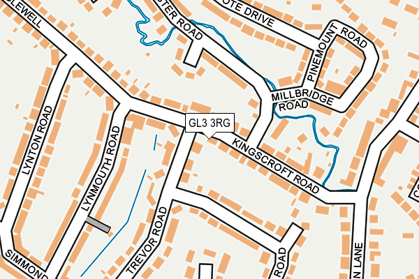 GL3 3RG map - OS OpenMap – Local (Ordnance Survey)
